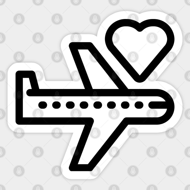 Airplane Lover (Aviation) Sticker by Jetmike